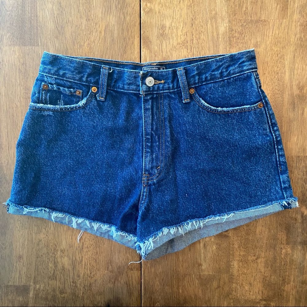 ABERCROMBIE AND FITCH Annie High Rise Jean Shorts
